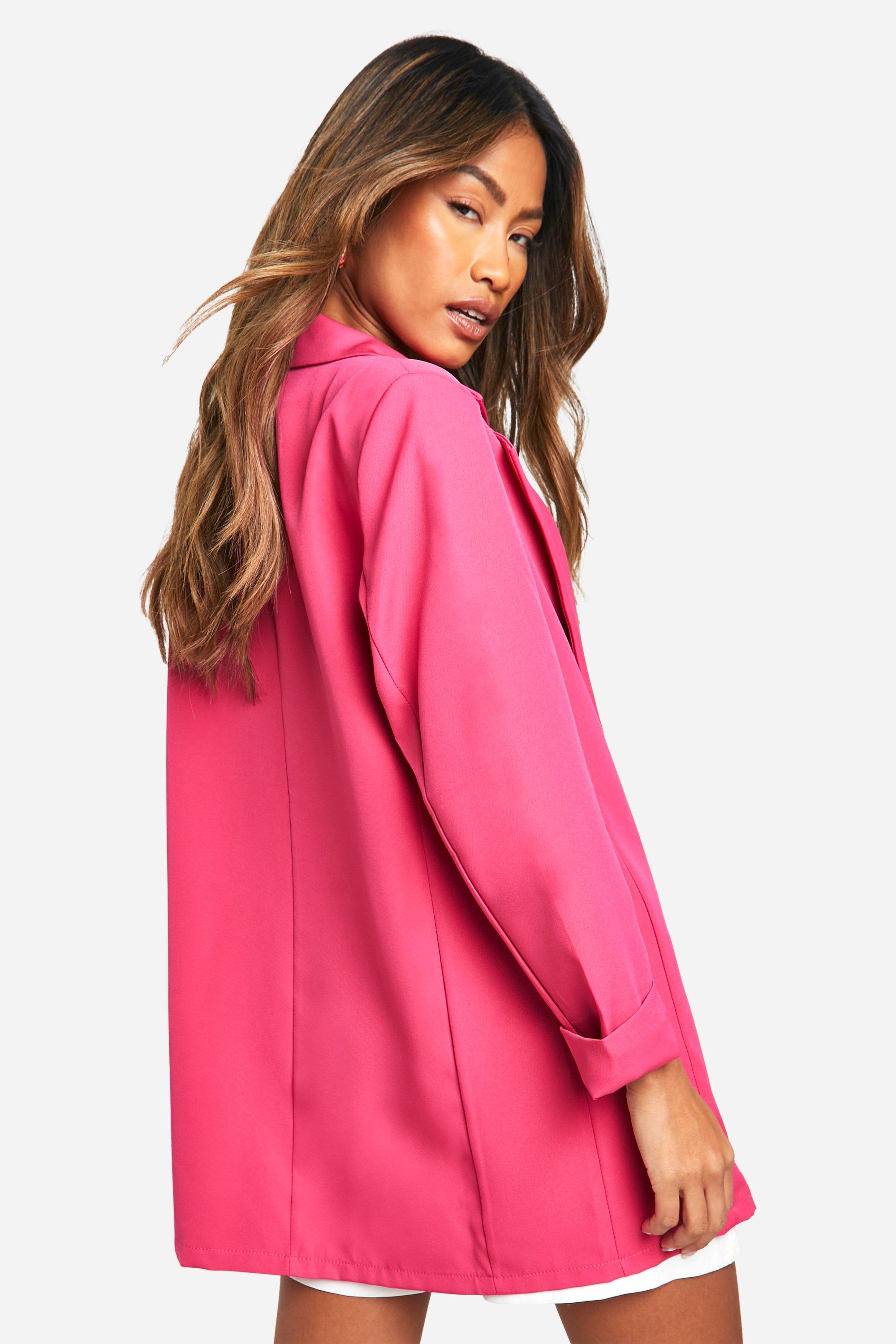 Blazer oversize a manches retournees boohoo FR